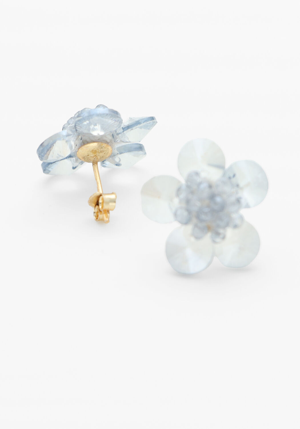 LOTT. GIOIELLI Boucles d'oreilles FLOWER STUD en blanc - large