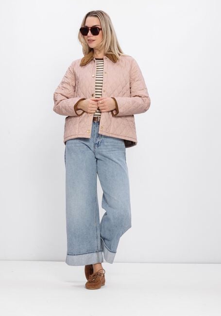 BARBOUR Jack ICONS CROPPED LEDDESDALE QUILTED JACKET en beige - large