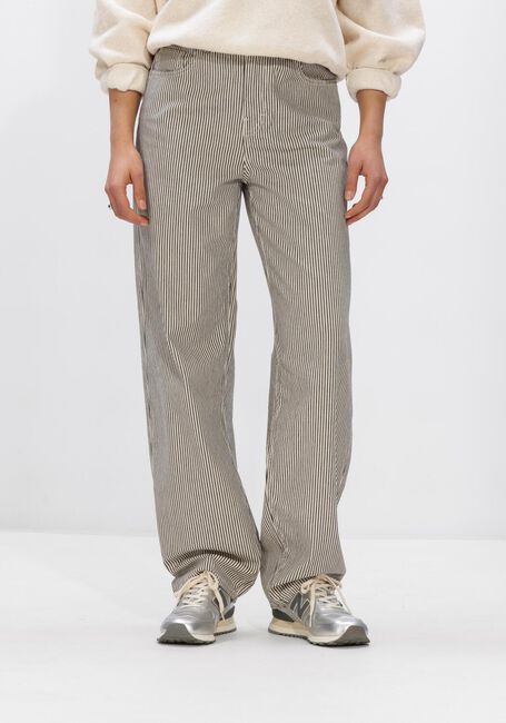 BY-BAR LEW STRIPE PANTS Pantalons &Eacute;cru - large