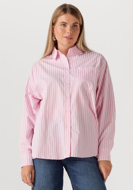 NEO NOIR DALMA SOFT STRIPE STONE SHIRT Blouses en rose - large