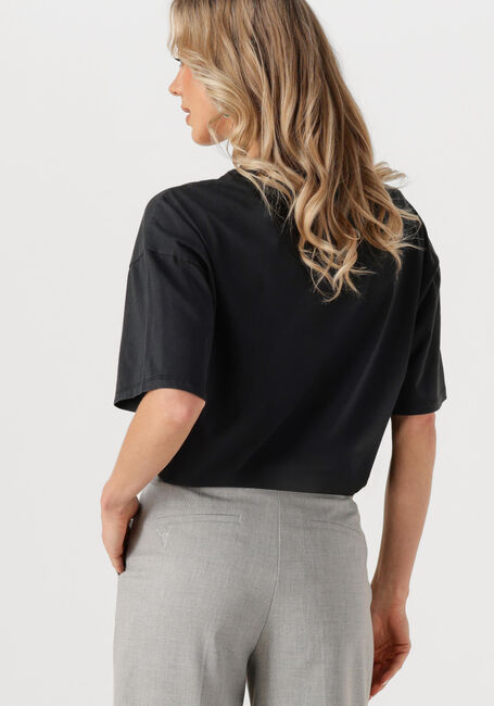 ALIX THE LABEL T-shirt LADIES KNITTED SILVER BULL TSHIRT en noir - large