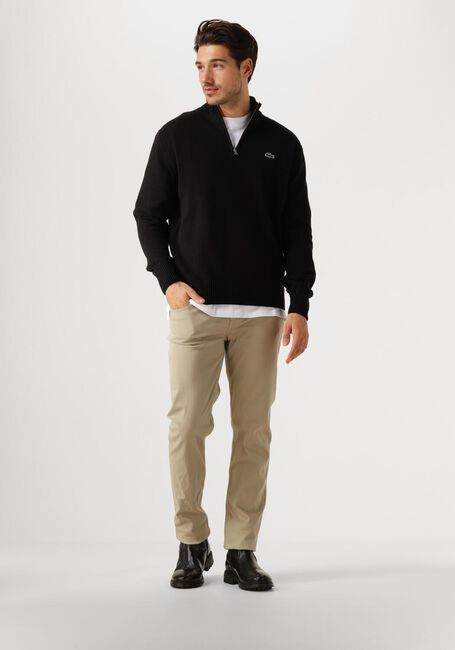 Zwarte LACOSTE Trui 1HA1 MEN SWEATER ZIP - large