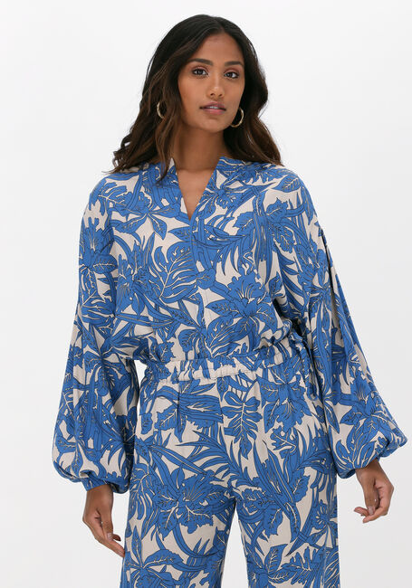 Blauwe BY-BAR  AMBER JUNGLE BLOUSE - large