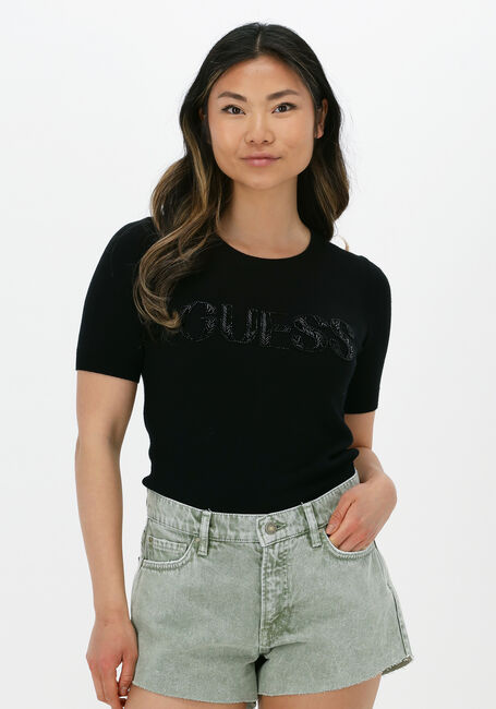 GUESS Haut AMELIE RN SS SWTR en noir - large