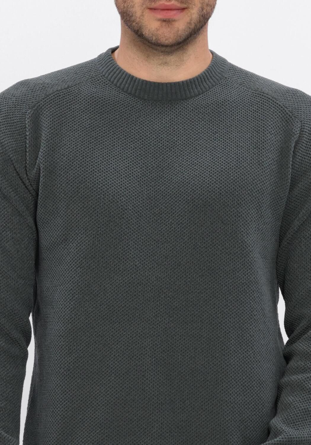 Donkergrijze DSTREZZED Trui DS_NEILL BIG CHENILLE - large