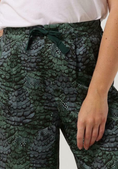 SCOTCH & SODA Pantalon large ELENI HIGH-RISE WIDE LEG PYJAMA PANT en vert - large