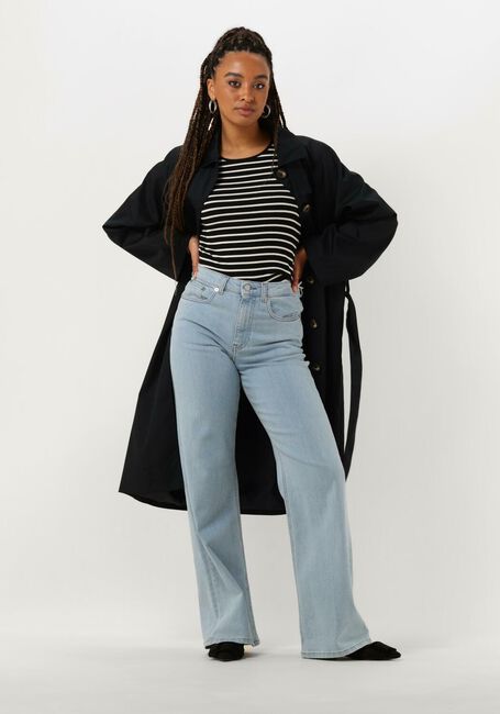 ANOTHER LABEL T-shirt ELYNE STRIPE T-SHIRT S/S en noir - large