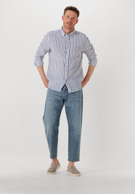 TOMMY HILFIGER Chemise classique LINEN ESSENTIAL STRIPE RF SHIRT en bleu - large
