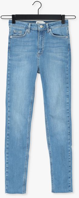 NA-KD Skinny jeans SKINNY HIGH WAIST RAW HEM JEAN en bleu - large