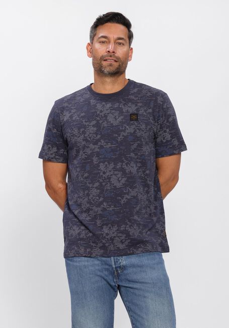 PME LEGEND T-shirt AOP COTTON SLUB en bleu - large