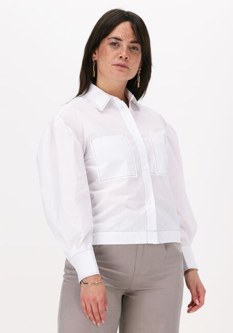 SECOND FEMALE LARK CROPPED SHIRT Blouses en blanc - large