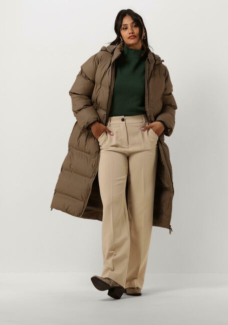 Taupe NEO NOIR Gewatteerde jas VIVIANA C PUFFER JACKET - large