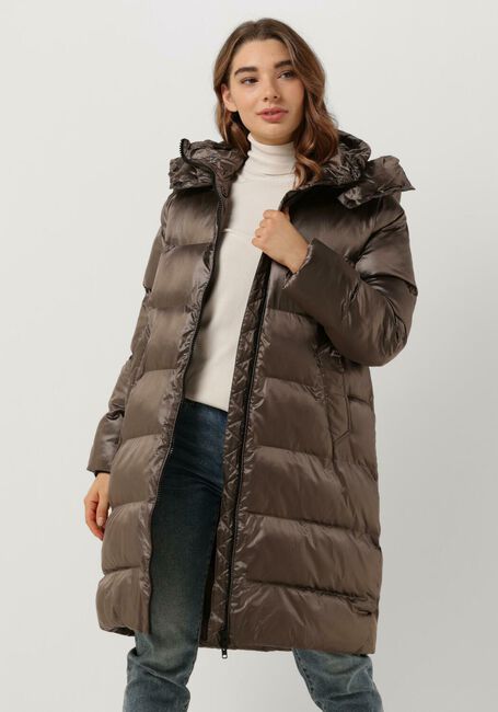 Taupe CANADIAN Gewatteerde jas RECLYLED SHINY - large