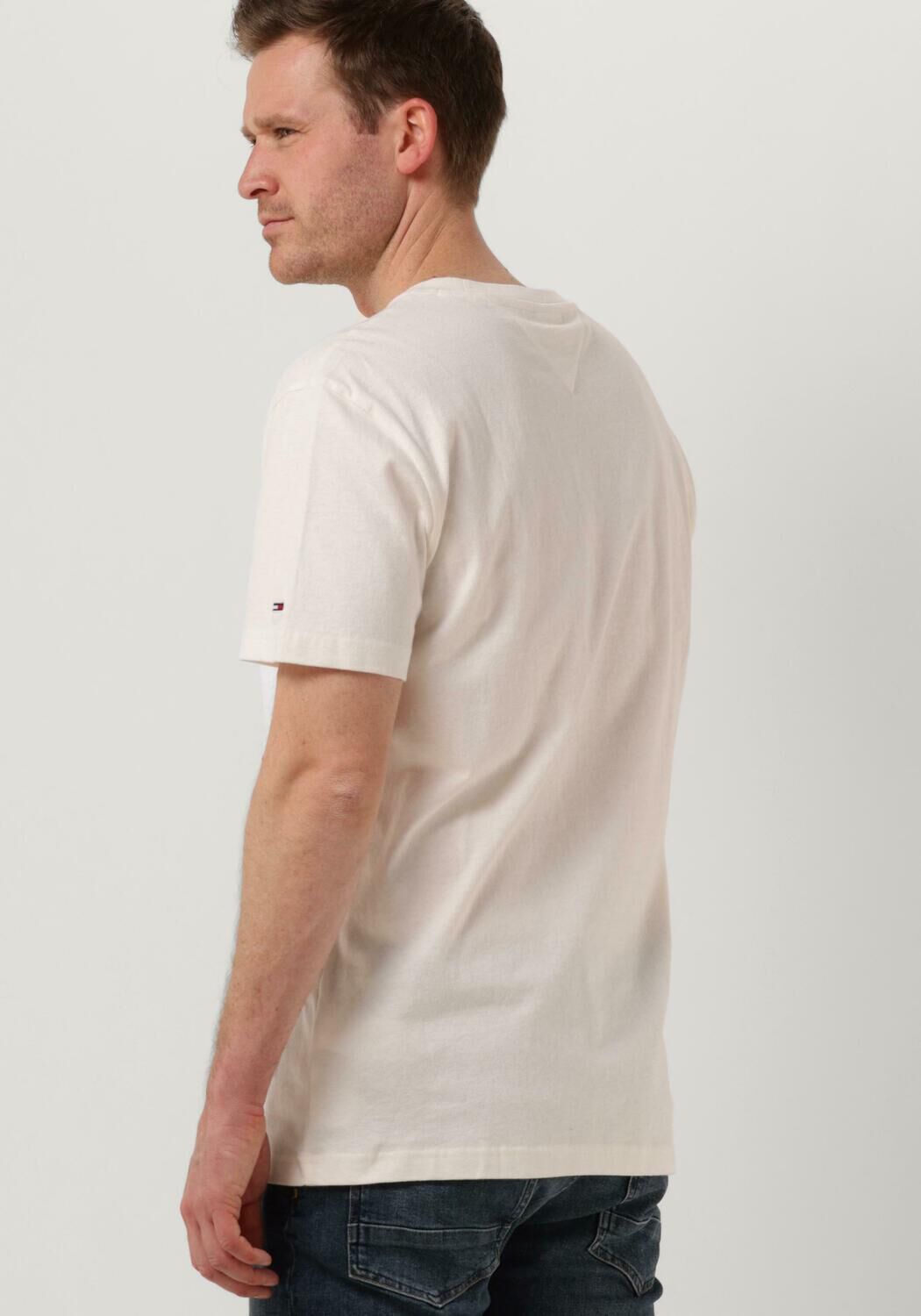 TOMMY JEANS T-shirt TJM CLSC SMALL VARSITY TEE Blanc - large