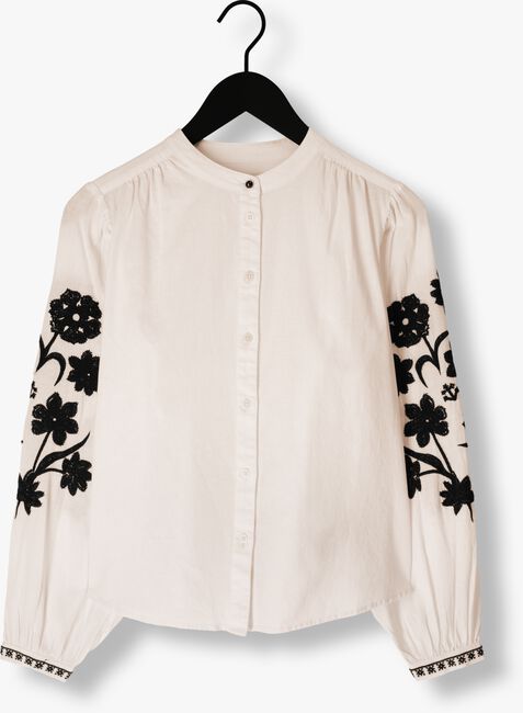 SCOTCH & SODA Blouse SHIRT WITH EMBROIDERED SLEEVE Blanc - large