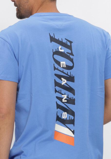 TOMMY JEANS T-shirt TJM REG VINTAGE LA BCK SS T EXT en bleu - large