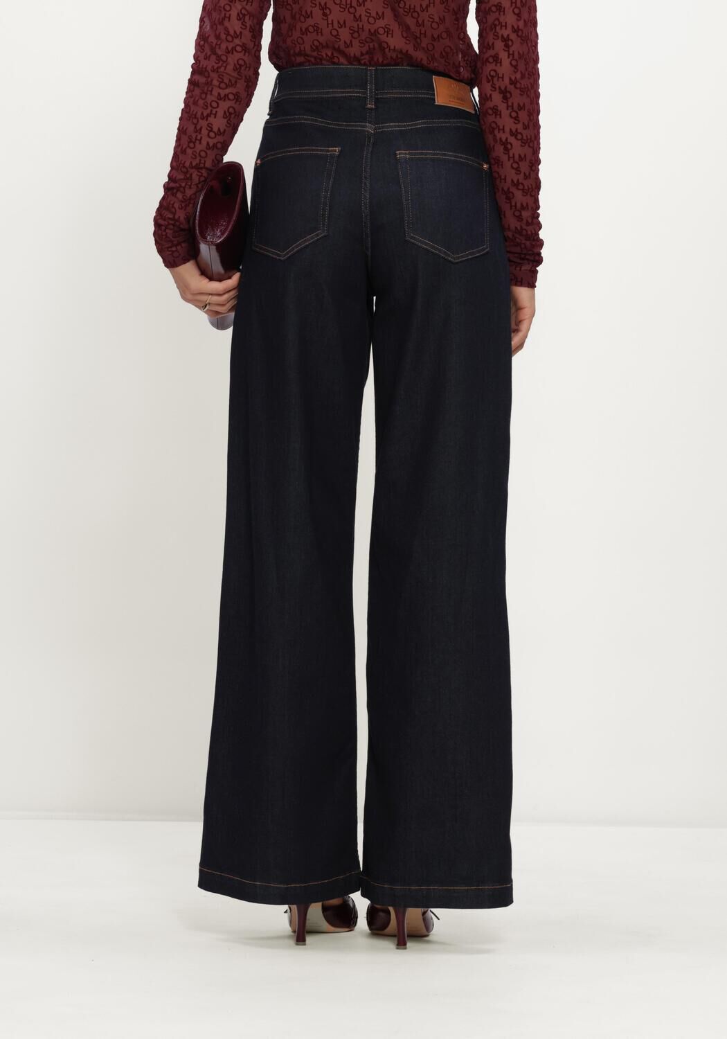 MOS MOSH MMDARA DELUXE JEANS Jeans Bleu fonc&eacute; - large