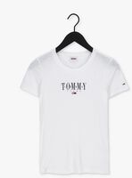 Witte TOMMY JEANS T-shirt TJW SKINNY ESSENTIAL LOGO 1 SS