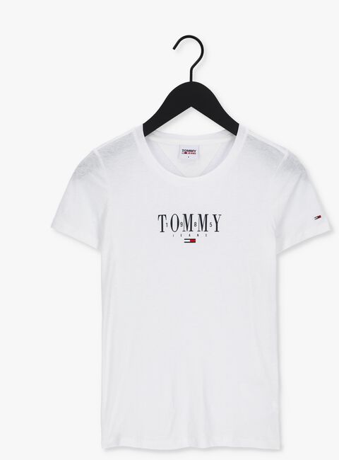 Witte TOMMY JEANS T-shirt TJW SKINNY ESSENTIAL LOGO 1 SS - large