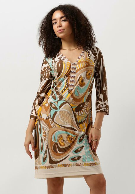 ANA ALCAZAR Mini robe TUNIC DRESS DECO en beige - large