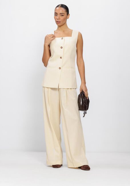 GRACE & MILA Pantalon large SS2613012 Cr&egrave;me - large