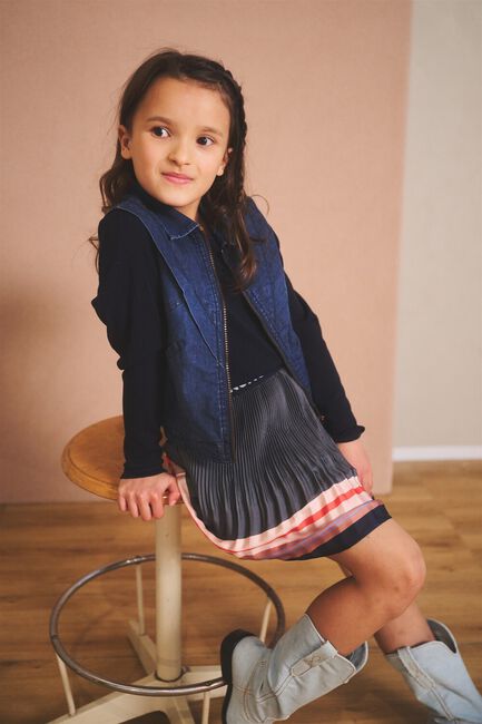 Blauwe NONO Gilet DORY DENIM GILETTE - large
