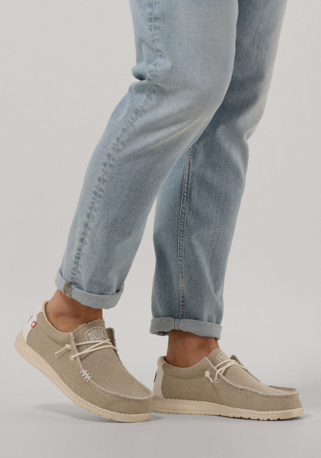 Beige HEYDUDE Instappers WALLY BRAIDED - large