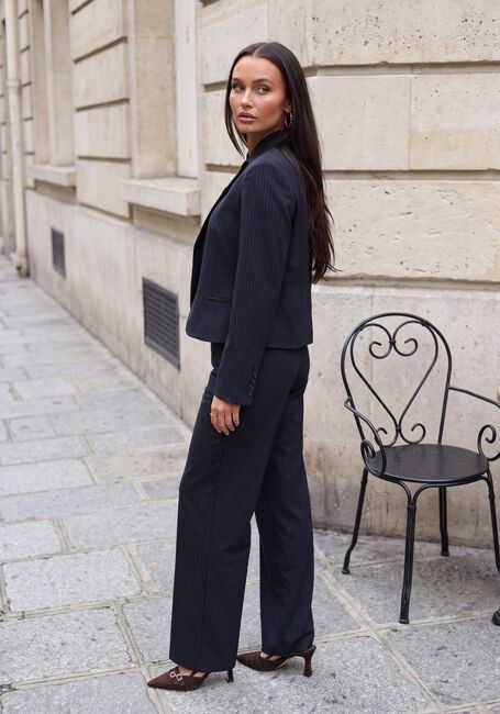 Donkerblauwe NEO NOIR Blazer TIRIA SLIM PINSTRIPE BLAZER - large