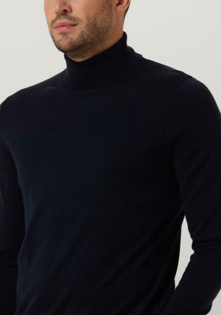 Donkerblauwe PROFUOMO Coltrui PULLOVER ROLL NECK - large