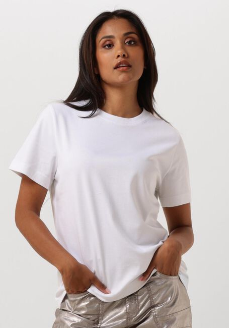 SUMMUM T-shirt SHORT SLEEVE TOP CLASSIC COTTON TEE en blanc - large