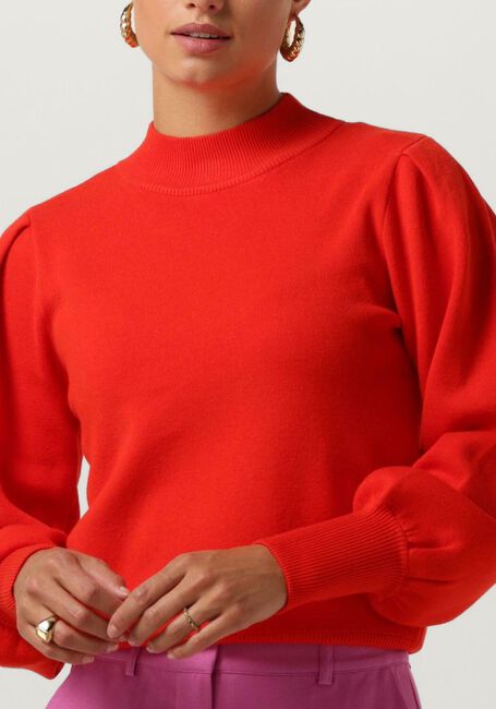 Y.A.S. Pull YASFONNY LS KNIT PULLOVER S.NOOS en rouge - large