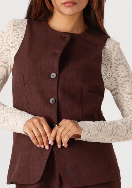 YDENCE Gilet GILET MELLIE en marron - large
