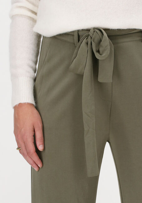 SIMPLE Pantalon large KARA en vert - large