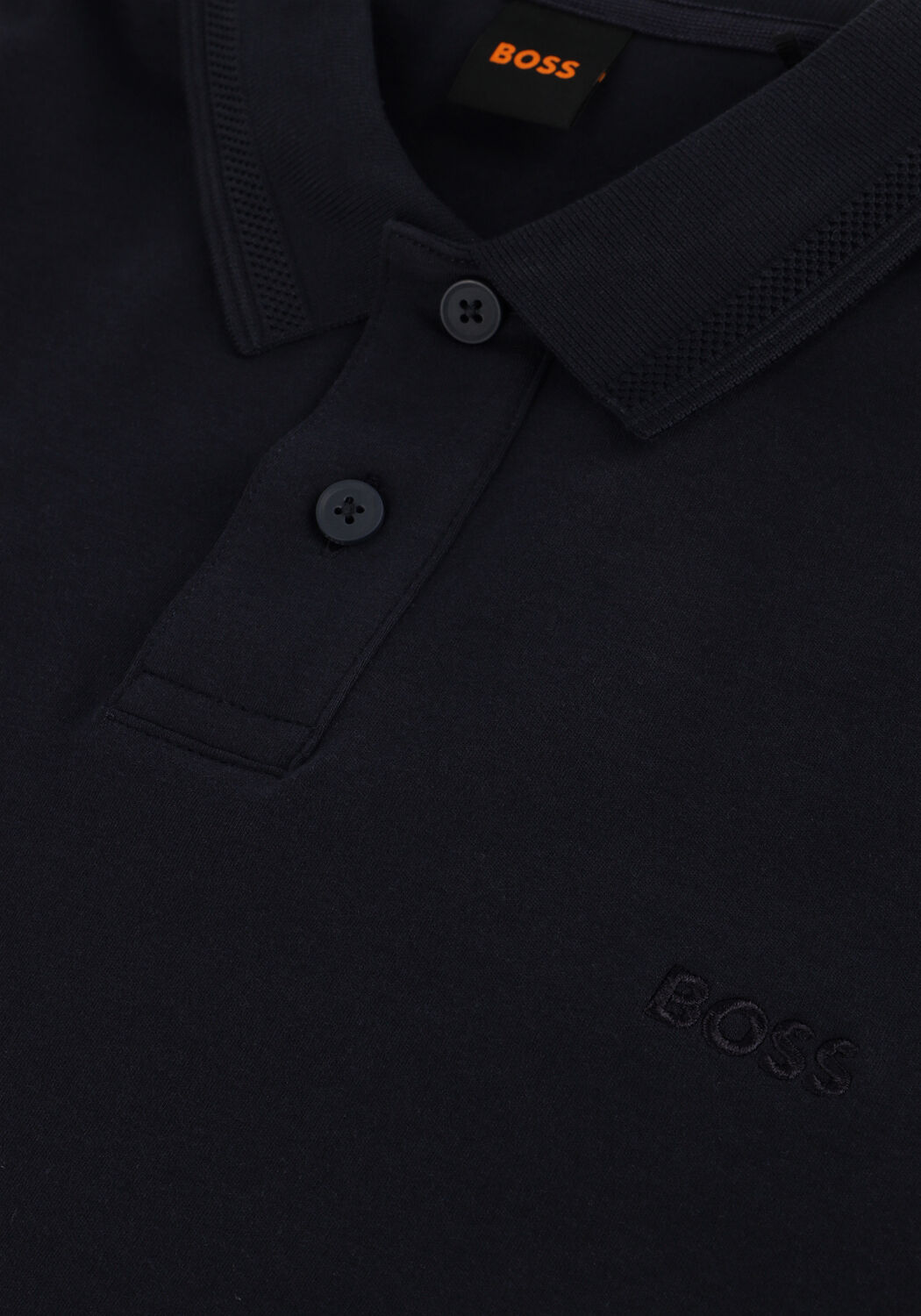 BOSS ORANGE Polo PE_INTERLOCK Bleu fonc&eacute; - large