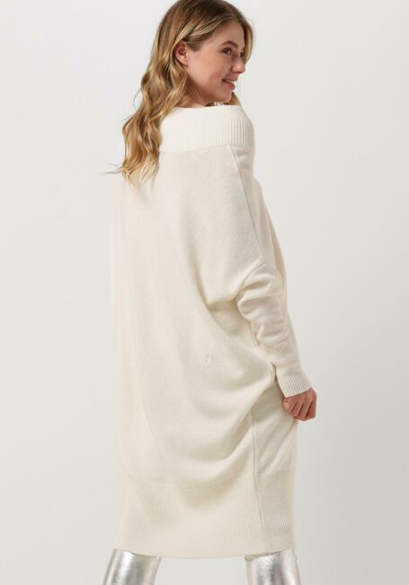 Witte 10DAYS Midi jurk SOFT KNIT V-NECK DRESS - large