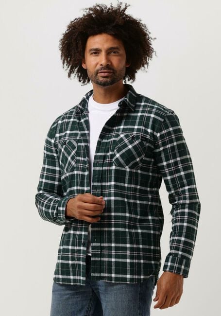 Groene EDWIN Overshirt LABOUR SHIRT LS HEAVY FLANNEL BRUSHED - large