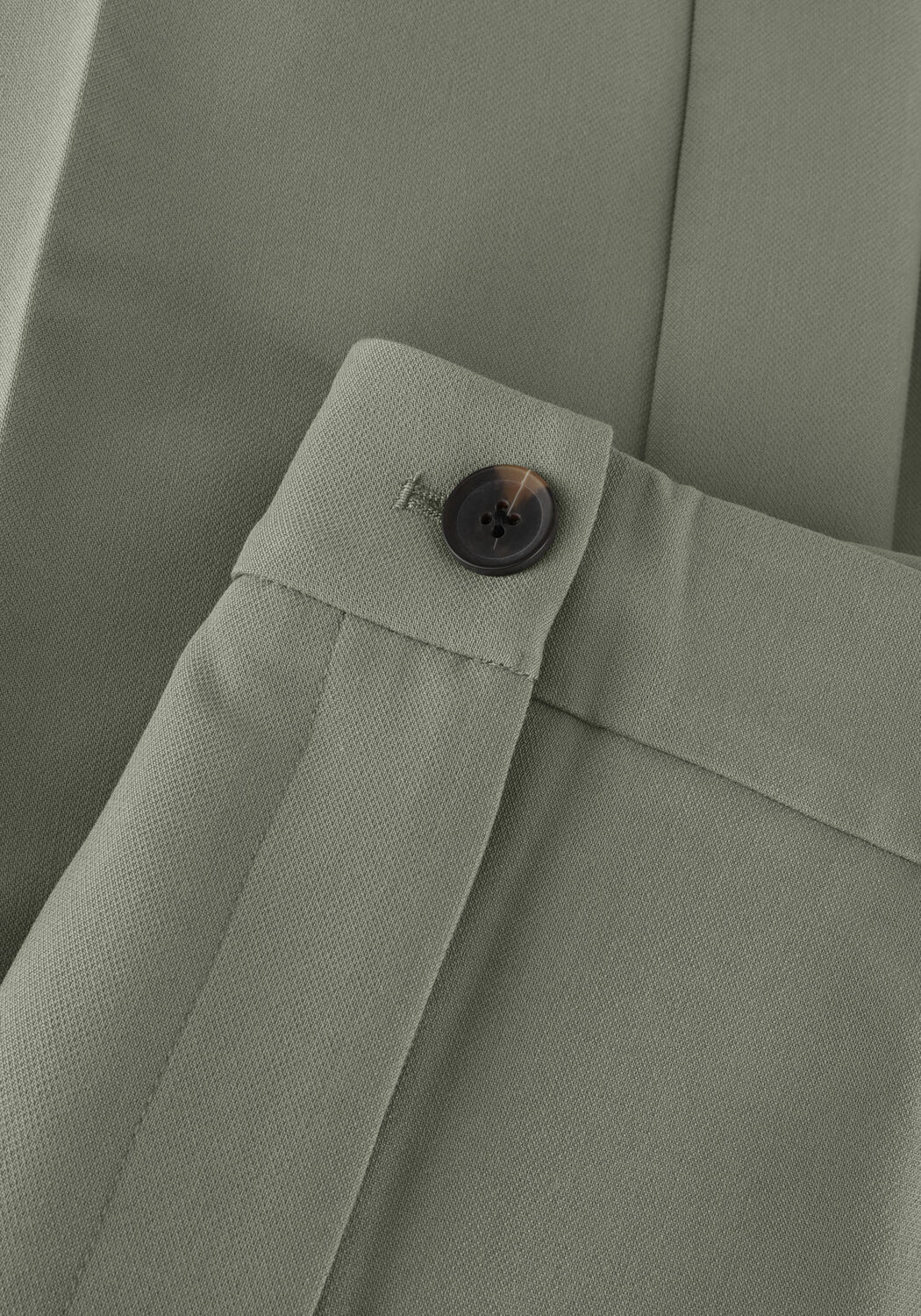 MODSTR&Ouml;M Pantalon large GALE PANTS en vert - large