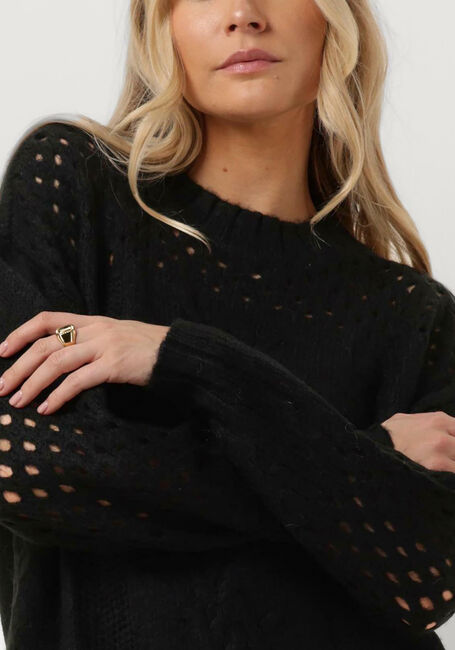 SIMPLE Col roulé KNIT-AC-PL-23-1 en noir - large