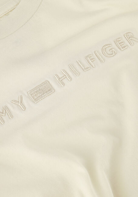 TOMMY HILFIGER T-shirt TONAL LOGO TEE S/S en beige - large