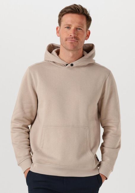 GENTI Pull BASIC LOGO HOODIE en beige - large