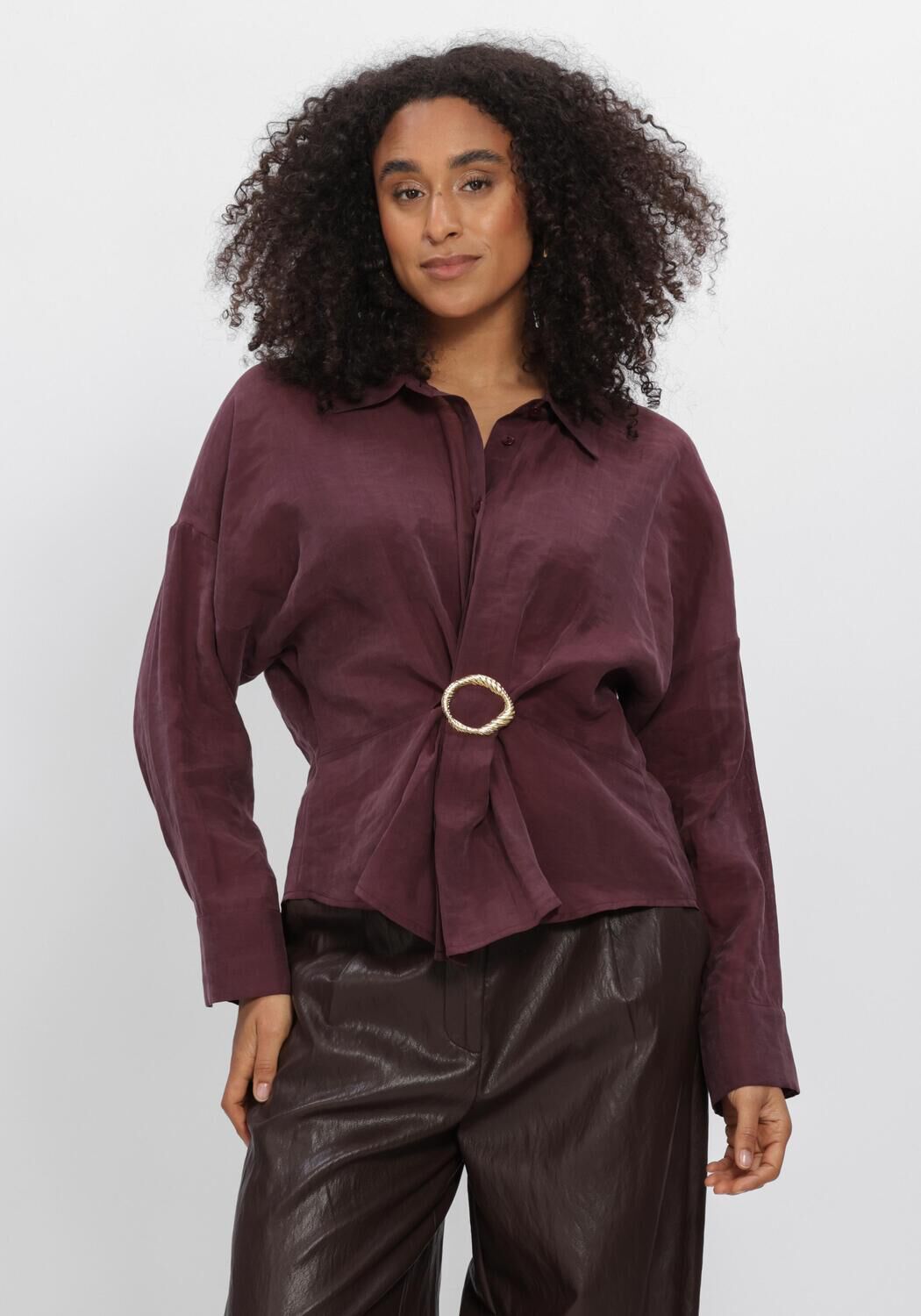 Bordeaux SUMMUM  BLOUSE LYOCELL BLEND - large