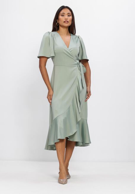 Y.A.S. Robe midi YASTHEA 2/4 MIDI WRAP DRESS S. en vert - large