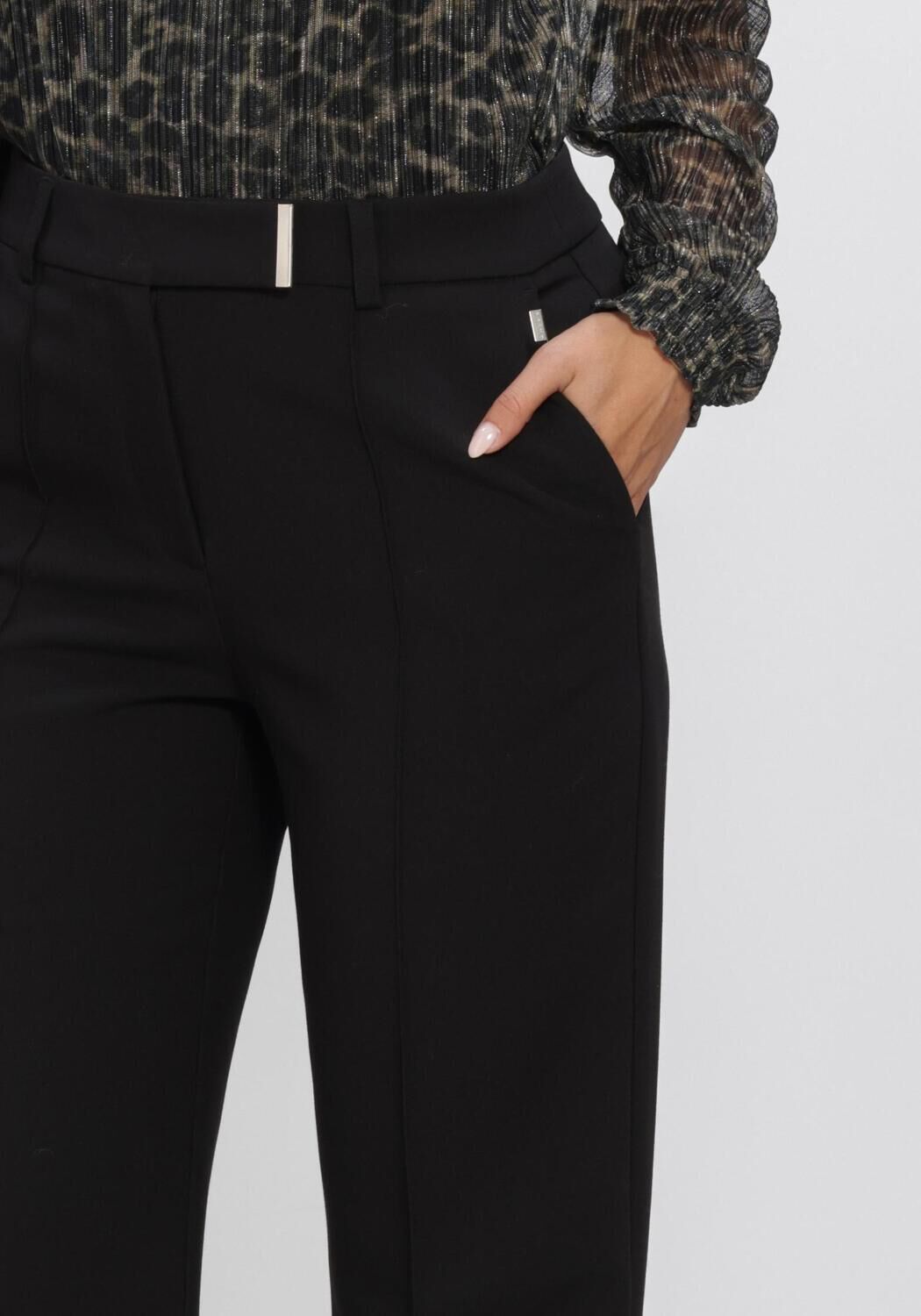 Zwarte AAIKO Wijde broek CHANTALLE RPES 345 - large