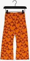 Oranje CARLIJNQ Flared broek HEARTS - FLARED LEGGING