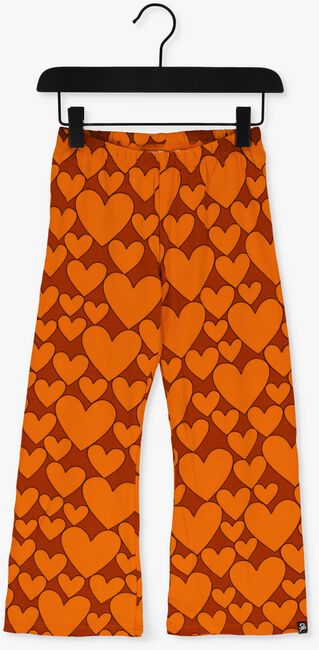 Oranje CARLIJNQ Flared broek HEARTS - FLARED LEGGING - large