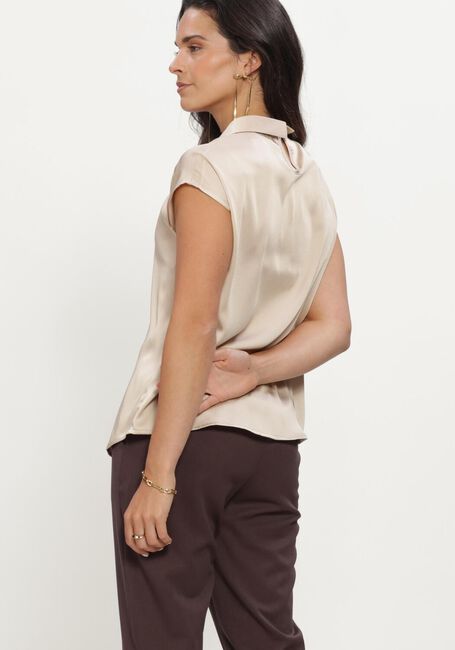 NEO NOIR FLEUR DRAPY SATIN BLOUSE Blouses en beige - large