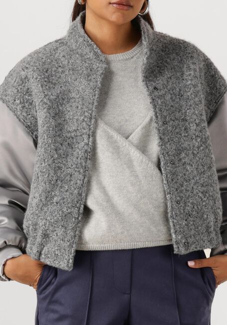 NUKUS Jack BALTIMORE JACKET SATIN en gris - large