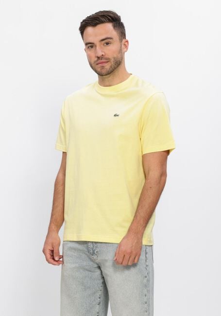 LACOSTE T-shirt COTTON T-SHIRT en jaune - large