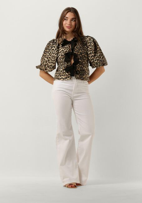 CO'COUTURE Haut LEOCC BOW BLOUSE en beige - large