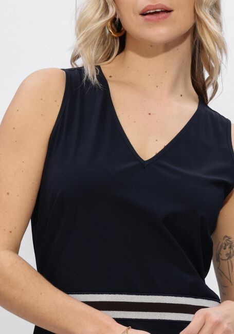 STUDIO ANNELOES Robe maxi Tirza tape dress Bleu fonc&eacute; - large